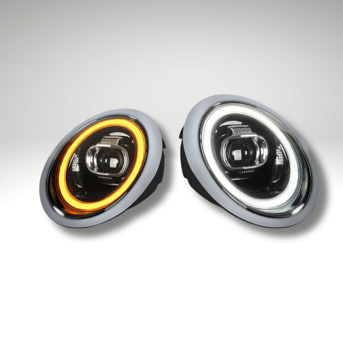 Mini Cooper R50 R52 R53 LED Projector Headlights – Sequential Turn (2001–2007)