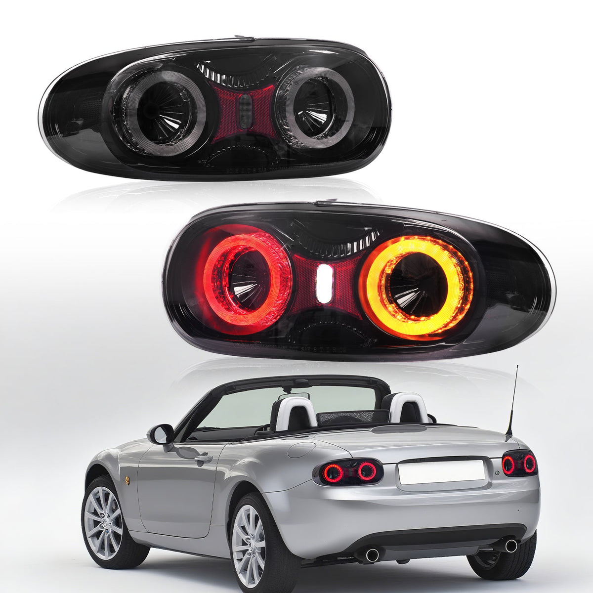 Full LED Tail Light Assembly for Mazda MX-5 Miata NC / NC2 / NC3