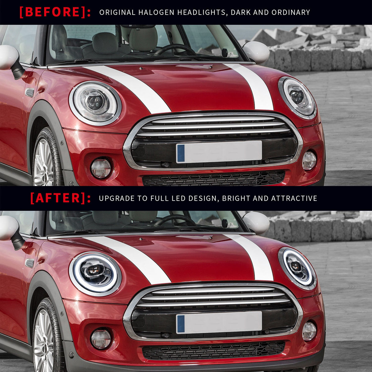 Phares LED pour Mini Cooper F54 F55 F56 F57 – Mise à niveau complète LED (2014–2021)