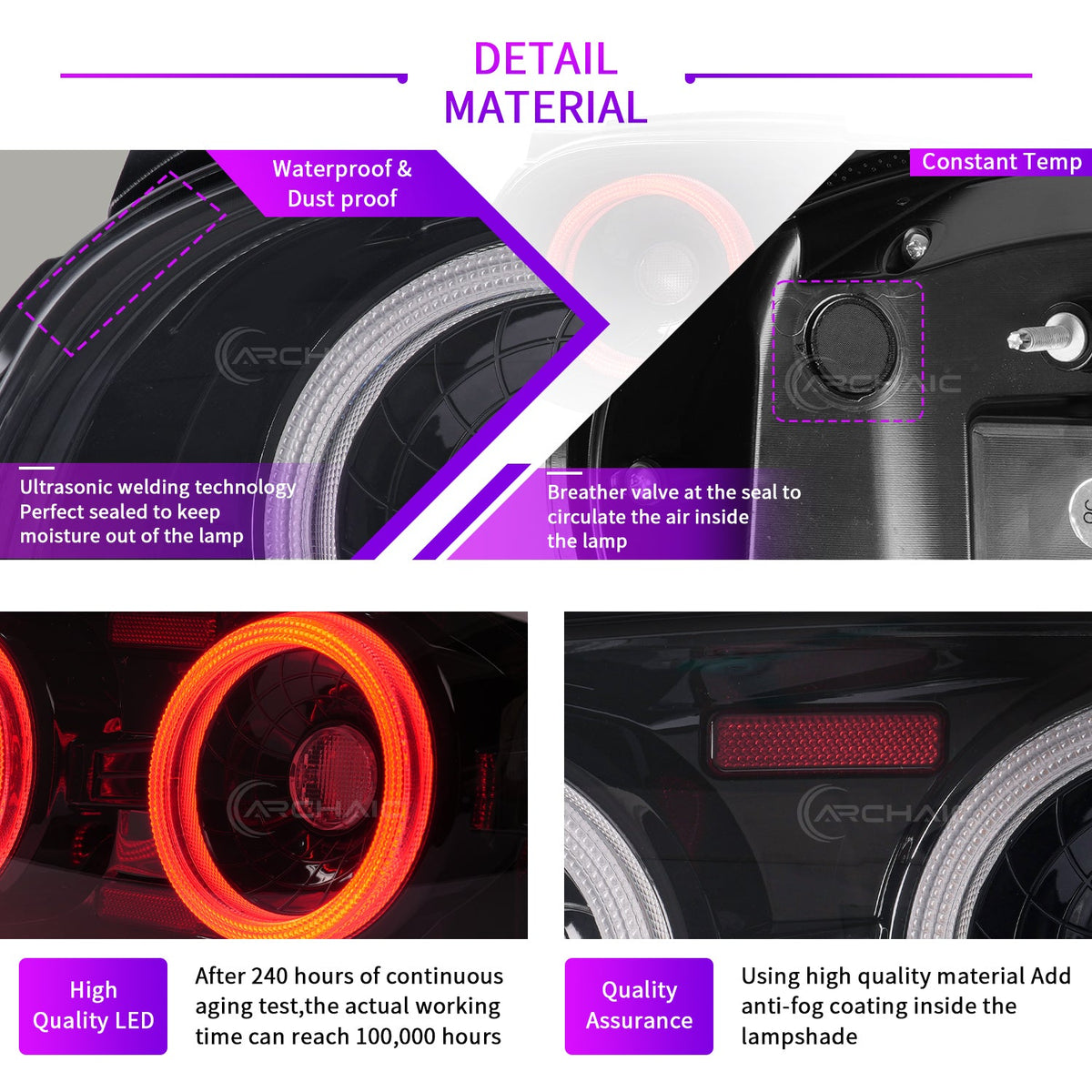 E-Prüfzeichen-zertifizierte LED-Rückleuchten für Mazda MX-5 Miata NB (1998–2005)