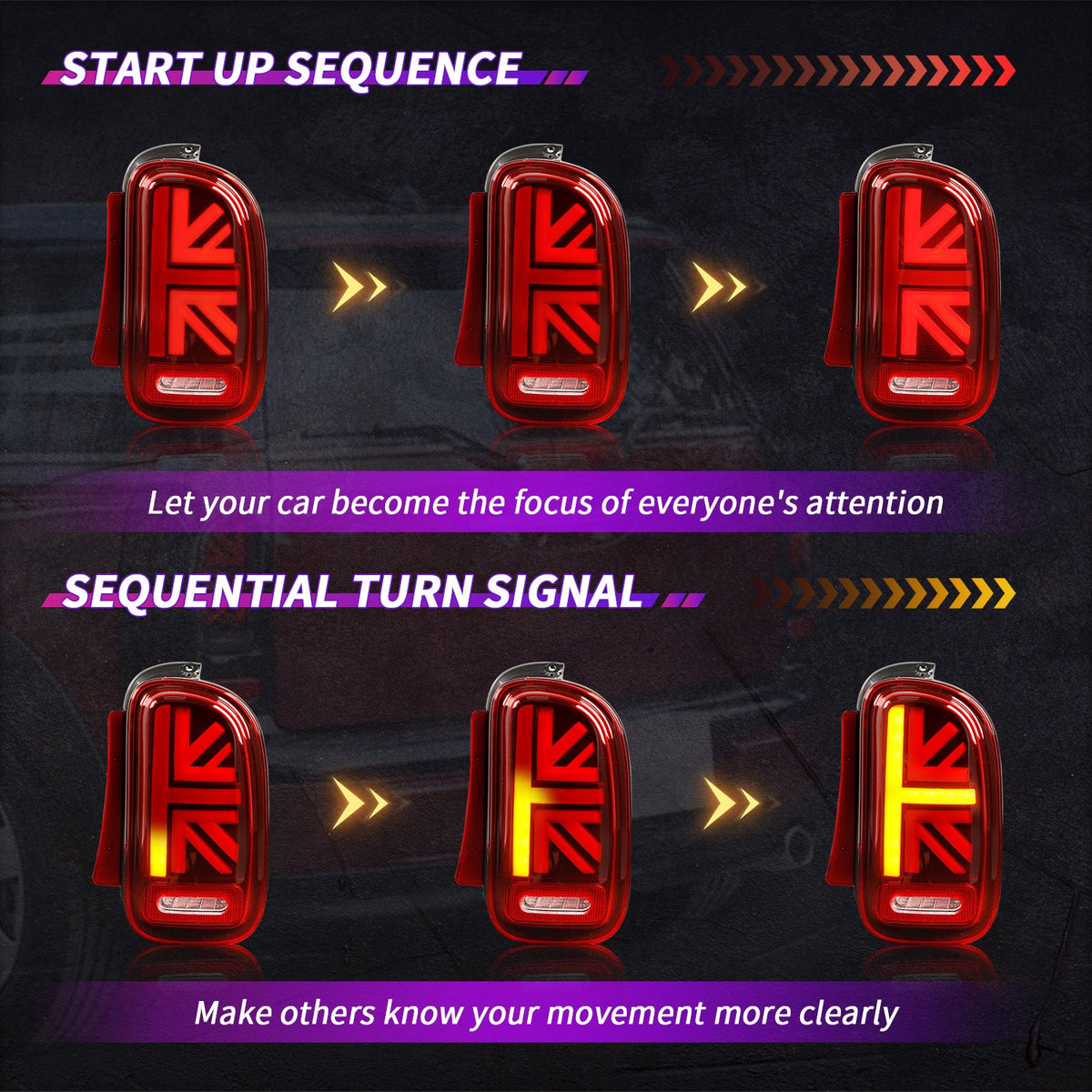 Mini Clubman R55 Full LED Tail Lights (2007–2014)