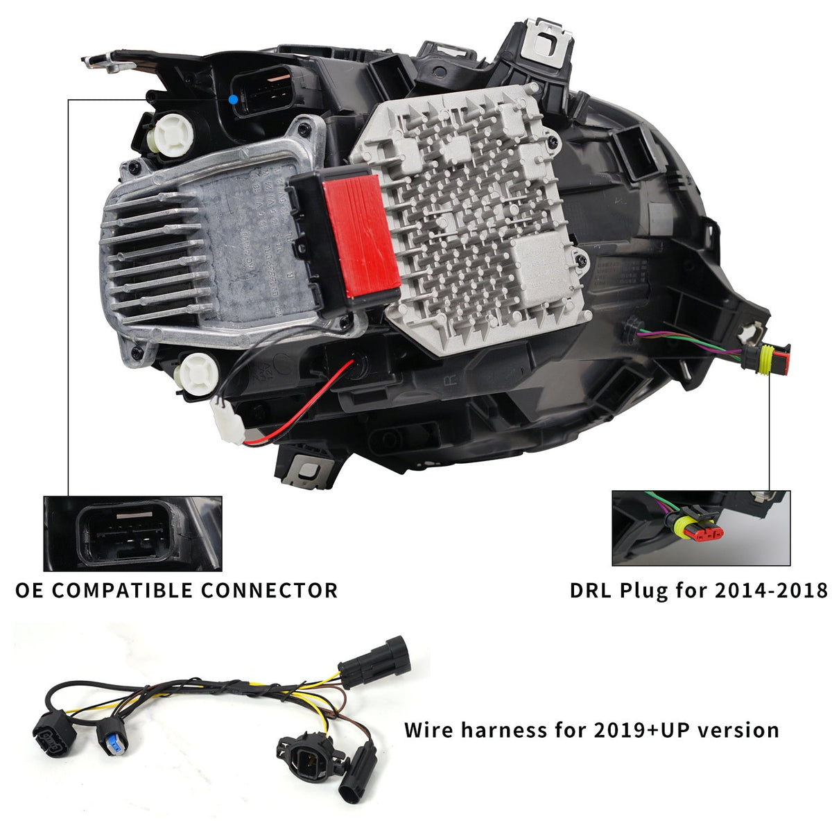 Phares LED pour Mini Cooper F54 F55 F56 F57 – Mise à niveau complète LED (2014–2021)