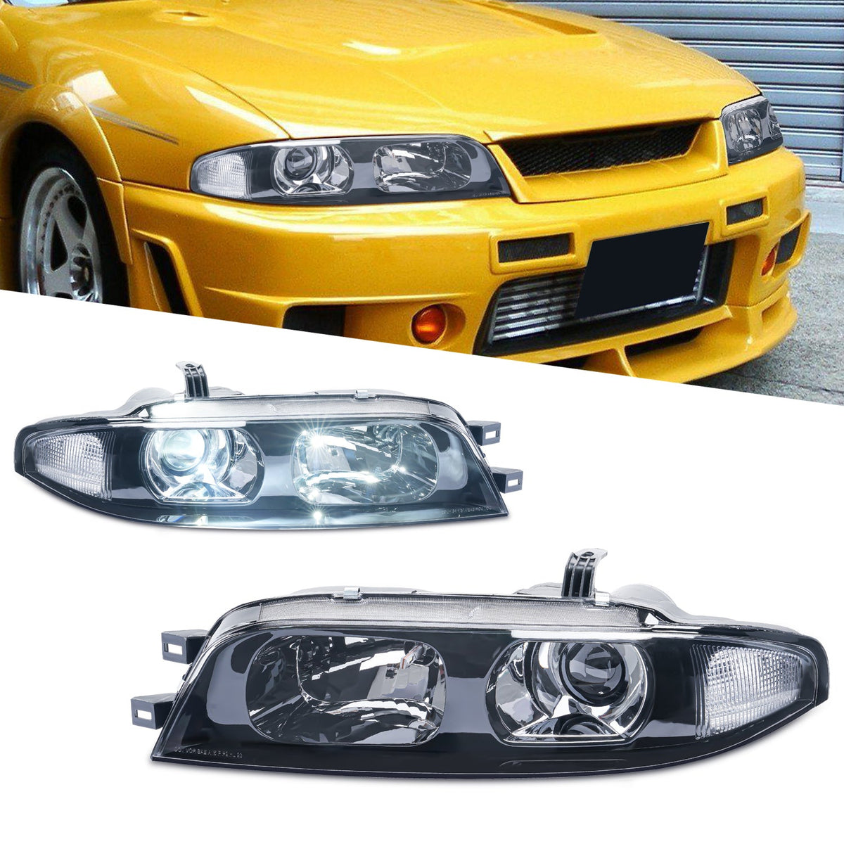 Nissan Skyline R33 GT-R LED-Scheinwerfer – Plug & Play (1995–1998)