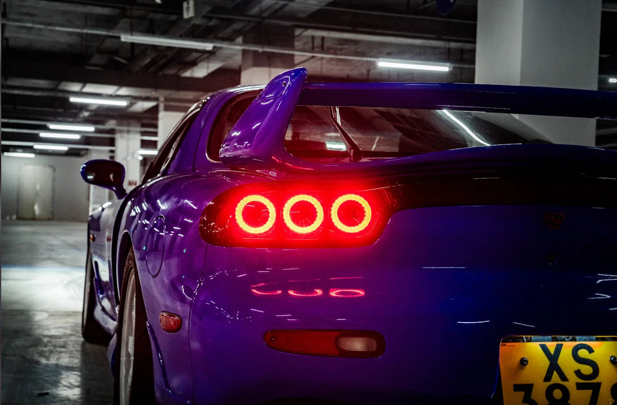Pilotos traseros LED Rotor Pulse Signature para Mazda RX-7 FD3S - Transparentes / Ahumados (1992–1996)