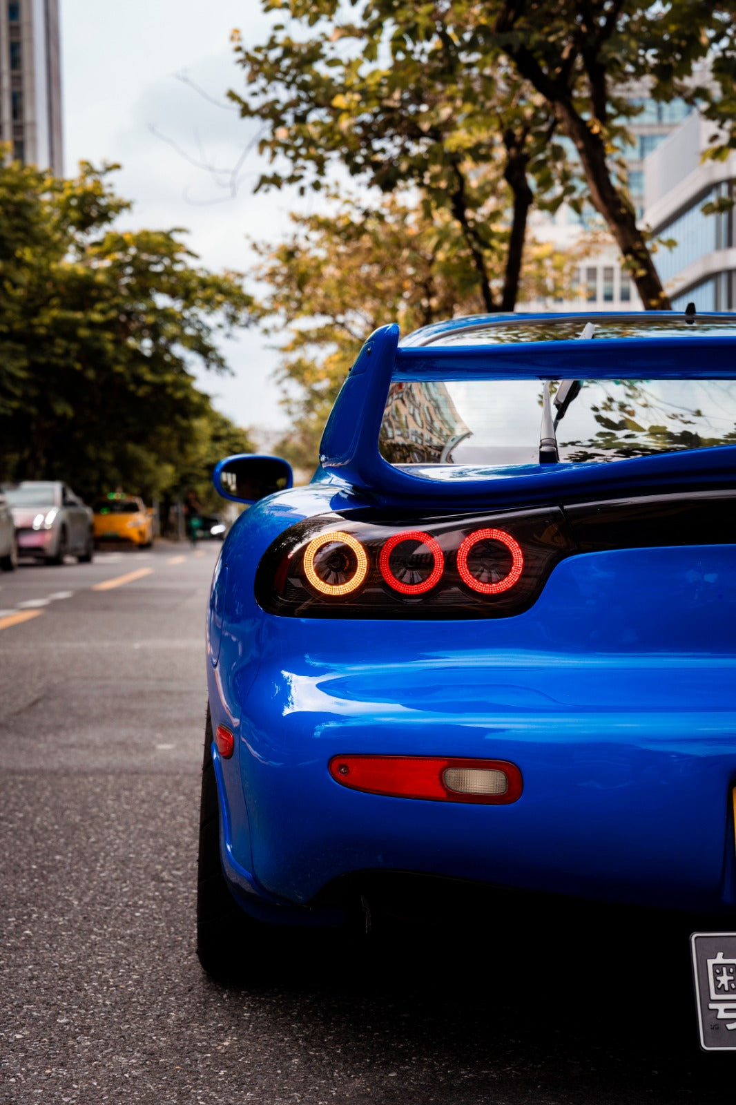 Pilotos traseros LED Rotor Pulse Signature para Mazda RX-7 FD3S - Transparentes / Ahumados (1992–1996)