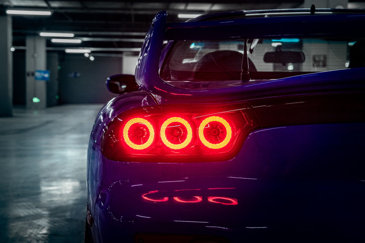 Pilotos traseros LED Rotor Pulse Signature para Mazda RX-7 FD3S - Transparentes / Ahumados (1992–1996)