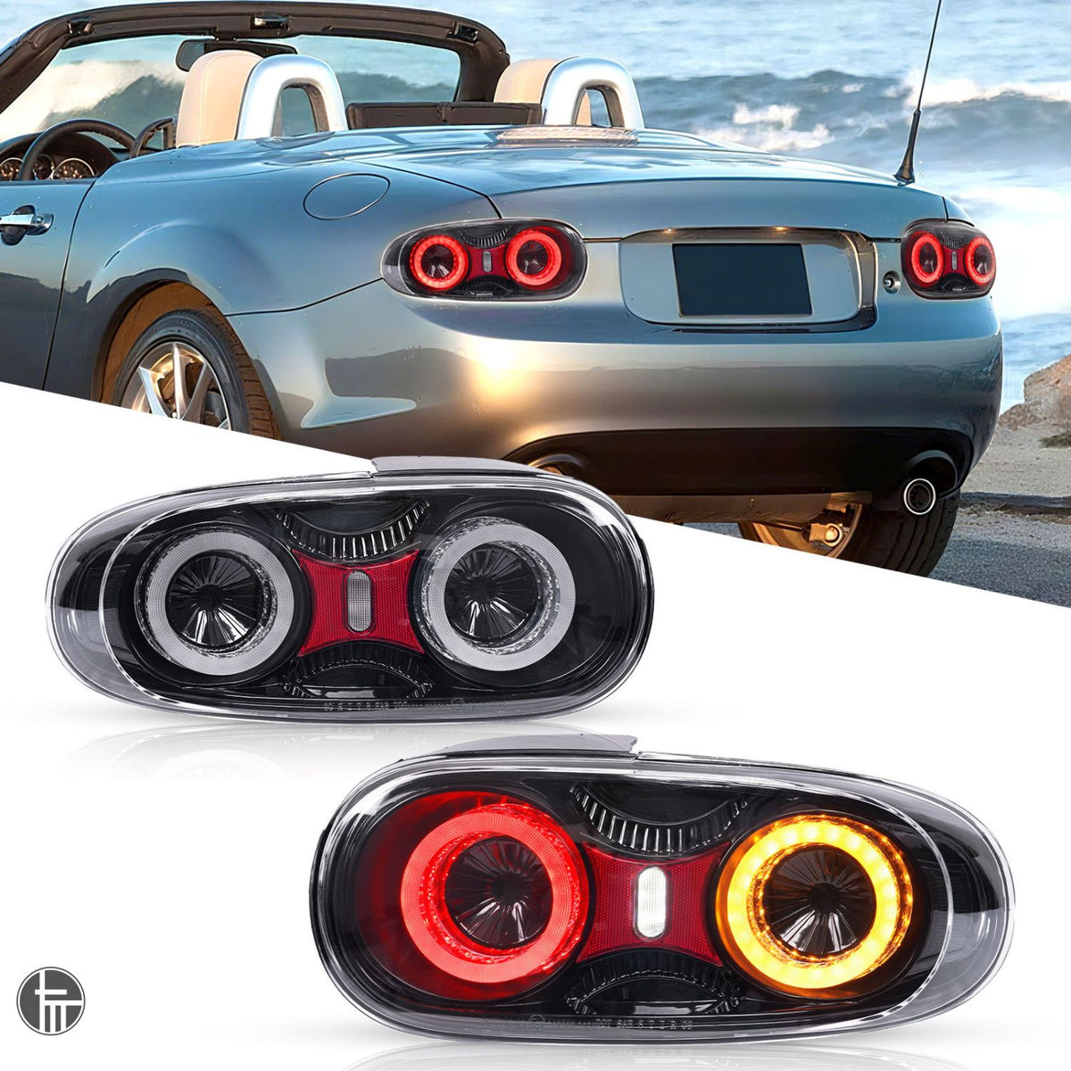 Mazda Miata NC LED Tail Lights (2005–2015) – E-Mark Certified