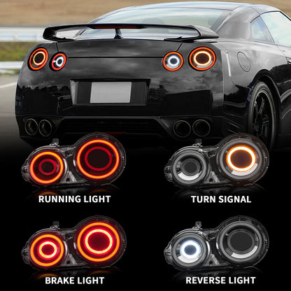Nissan GT-R R35 LED Tail Lights – Startup Animation (2007–2023)