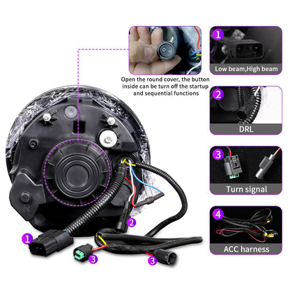 Mini Cooper R50 / R52 / R53 LED Projector Headlights (2001–2007)