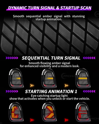 Mini Cooper F55 F56 F57 LED Tail Lights – Sequential Turn (2014–2024)