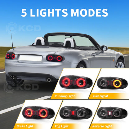 Mazda Miata NC LED Tail Lights (2005–2015) – E-Mark Certified, Upgraded Reflector