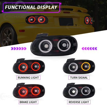 E-Prüfzeichen-zertifizierte LED-Rückleuchten für Mazda MX-5 Miata NB (1998–2005)