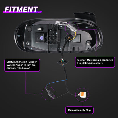 E-Prüfzeichen-zertifizierte LED-Rückleuchten für Mazda MX-5 Miata NB (1998–2005)