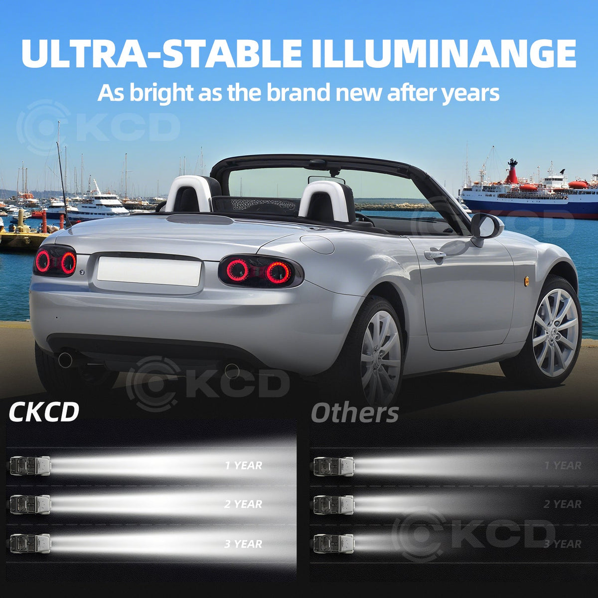 Full LED Tail Light Assembly for Mazda MX-5 Miata NC / NC2 / NC3