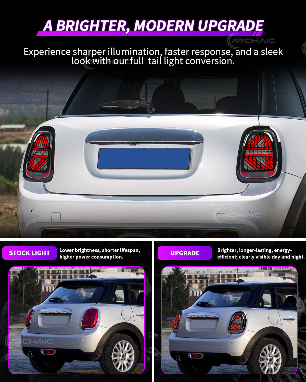 Mini Cooper F55 F56 F57 LED Tail Lights – Sequential Turn (2014–2024)