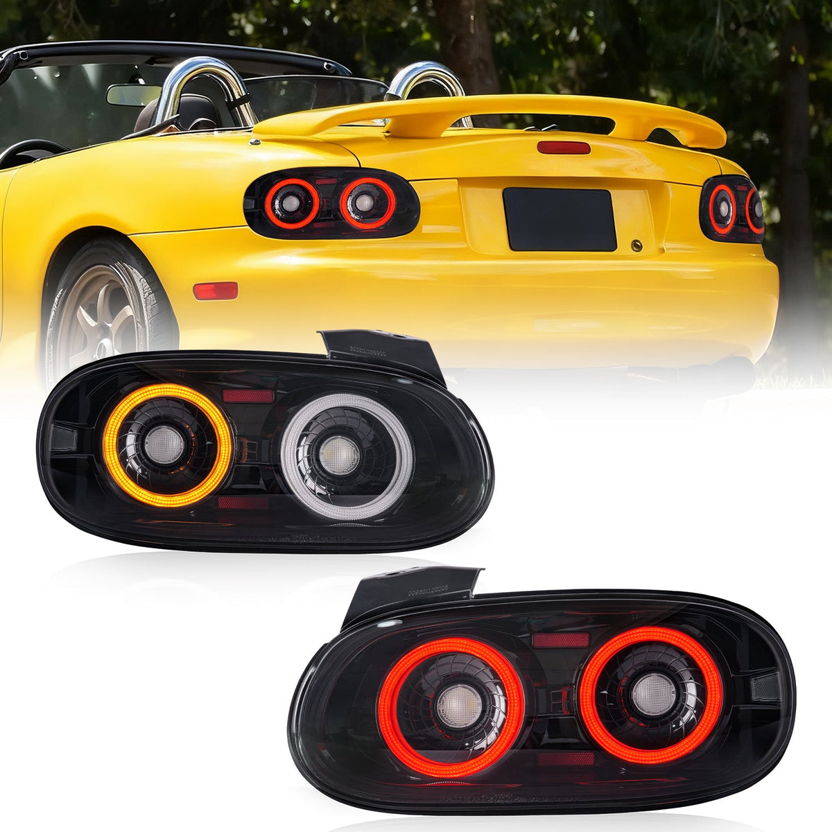 E-Prüfzeichen-zertifizierte LED-Rückleuchten für Mazda MX-5 Miata NB (1998–2005)
