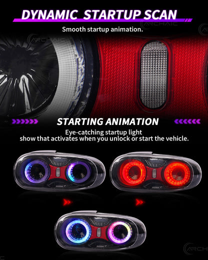 Mazda Miata NC RGB LED Tail Lights (2005–2015) – E-Mark Certified, Upgraded Reflector
