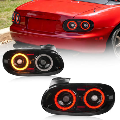 E-Prüfzeichen-zertifizierte LED-Rückleuchten für Mazda MX-5 Miata NB (1998–2005)