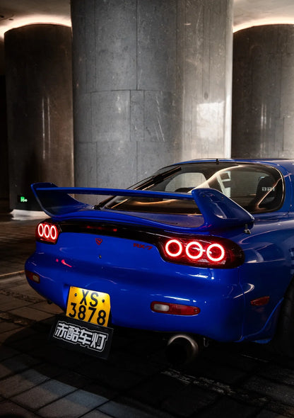 Pilotos traseros LED Rotor Pulse Signature para Mazda RX-7 FD3S - Transparentes / Ahumados (1992–1996)
