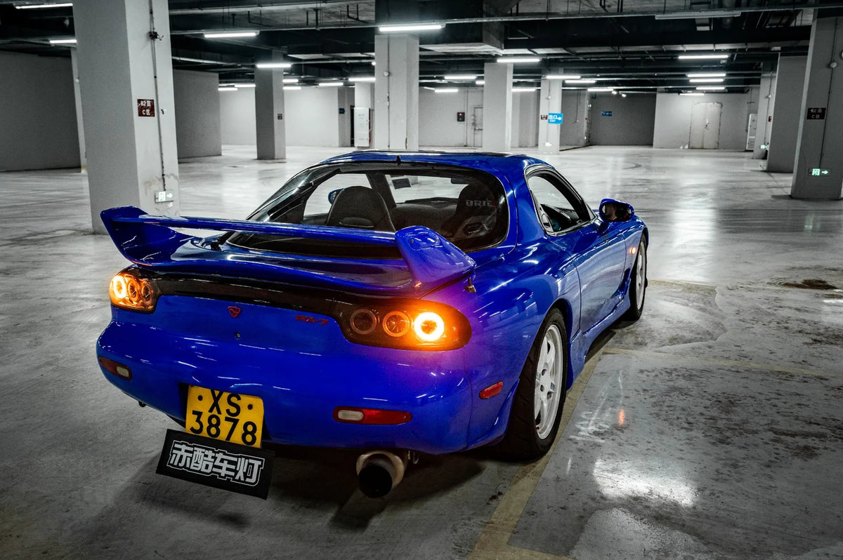 Pilotos traseros LED Rotor Pulse Signature para Mazda RX-7 FD3S - Transparentes / Ahumados (1992–1996)