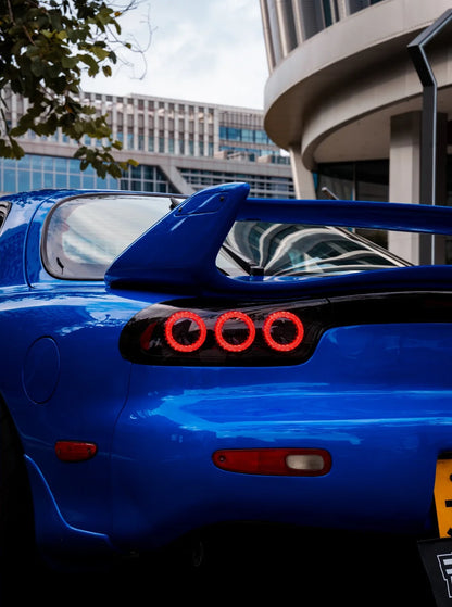 Pilotos traseros LED Rotor Pulse Signature para Mazda RX-7 FD3S - Transparentes / Ahumados (1992–1996)