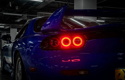 Pilotos traseros LED Rotor Pulse Signature para Mazda RX-7 FD3S - Transparentes / Ahumados (1992–1996)