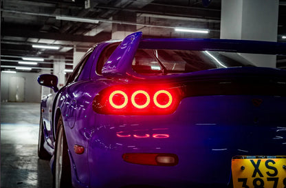 Pilotos traseros LED Rotor Pulse Signature para Mazda RX-7 FD3S - Transparentes / Ahumados (1992–1996)