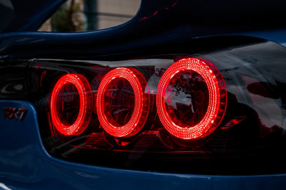 Pilotos traseros LED Rotor Pulse Signature para Mazda RX-7 FD3S - Transparentes / Ahumados (1992–1996)