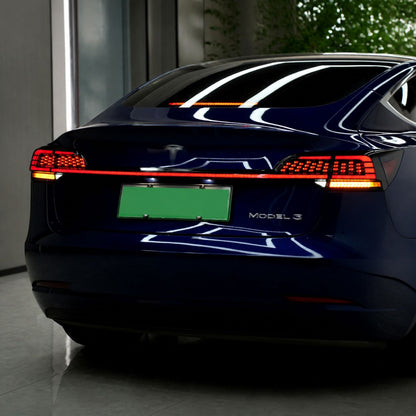 Luces traseras LED completas y barra de luz central para Tesla Model 3 (2017–2023)