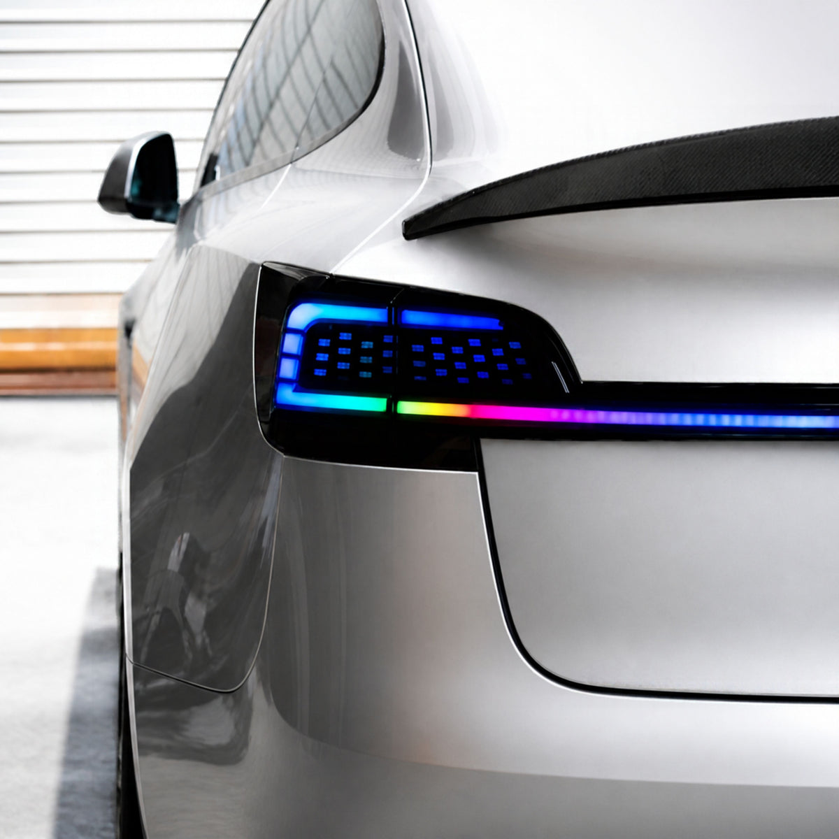 Luces traseras LED RGB distintivas y barra de luz para Tesla Model 3 (2017–2023)