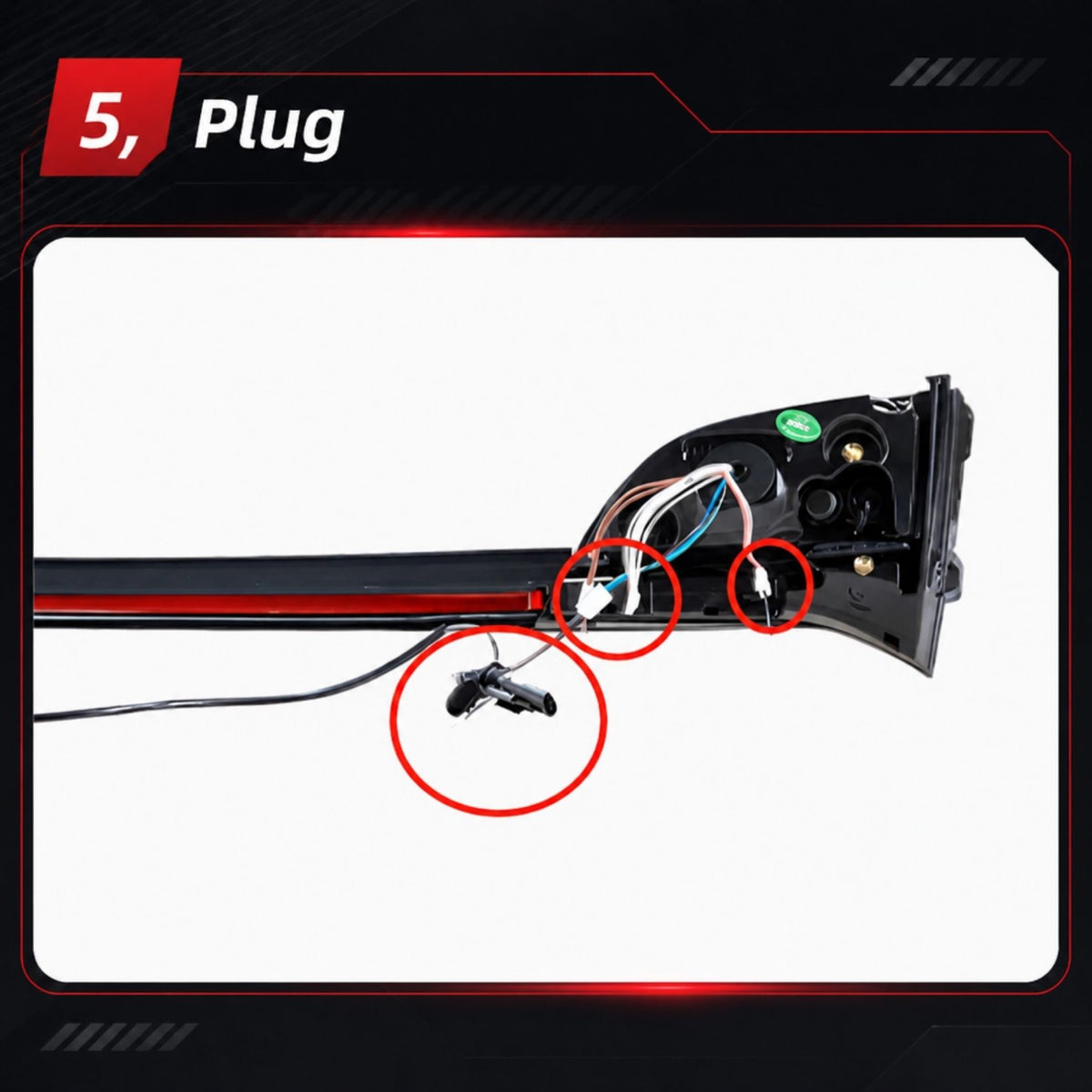 Luces traseras LED completas y barra de luz central para Tesla Model Y (2020+)