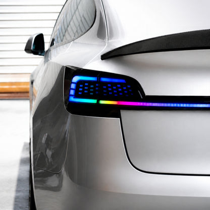 Luces traseras LED RGB distintivas y barra de luz para Tesla Model Y (2020+)